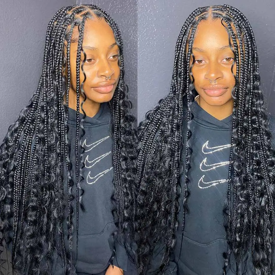 Boho Knotless Braids